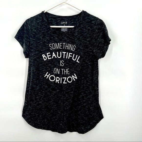 Apt 9 Graphic Cree Neck Medium Woman Shirt - Picture 2 of 4